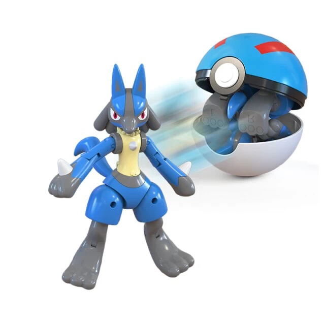 Lucario Spielzeug Figur Mit Pokeball 2 Lucario Spielzeug Figur Mit Pokeball - Image 2