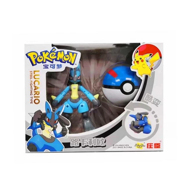 Lucario Spielzeug Figur Mit Pokeball 3 Lucario Spielzeug Figur Mit Pokeball - Image 3
