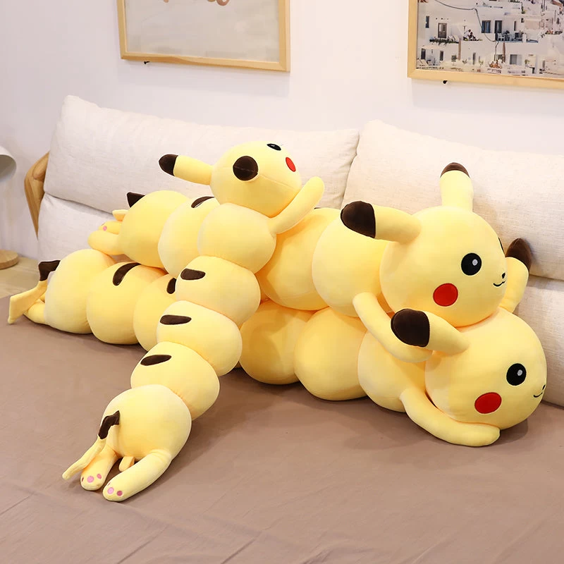 Riesiger Pikachu Kuschelwurm Stofftier 13 Riesiger Pikachu Kuschelwurm Stofftier - Image 13