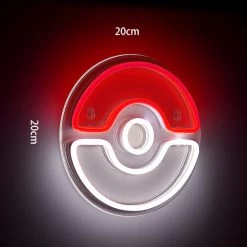 Pokeball LED Neonlicht Lampe