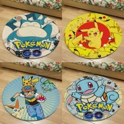 Runder Flanel Pokemon Teppich In Vielen Motiven