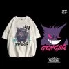 Cooles Oversize T-Shirt Mit Pokémon Gengar Print