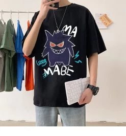 Cooles Oversize T-Shirt Mit Pokémon Gengar Print -Pokémon Spielzeug Geschäft product image 1966264194