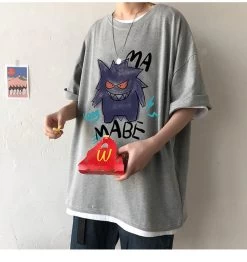 Cooles Oversize T-Shirt Mit Pokémon Gengar Print -Pokémon Spielzeug Geschäft product image 1966264205