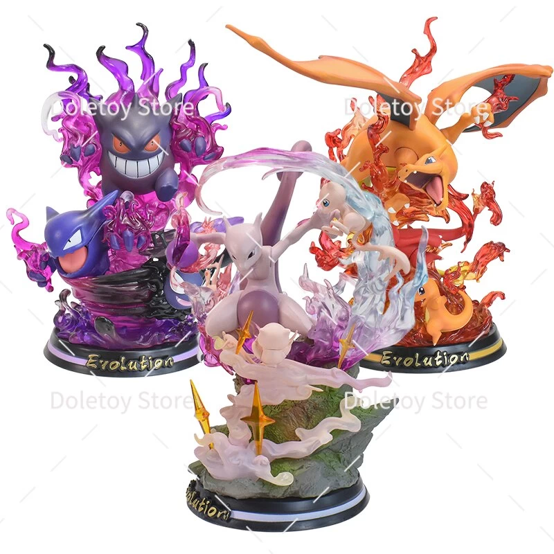 Pokemon Evolution Figuren Glura,Charizard, Mewtwo Oder Gengar 1 Pokemon Evolution Figuren Glura,Charizard, Mewtwo Oder Gengar