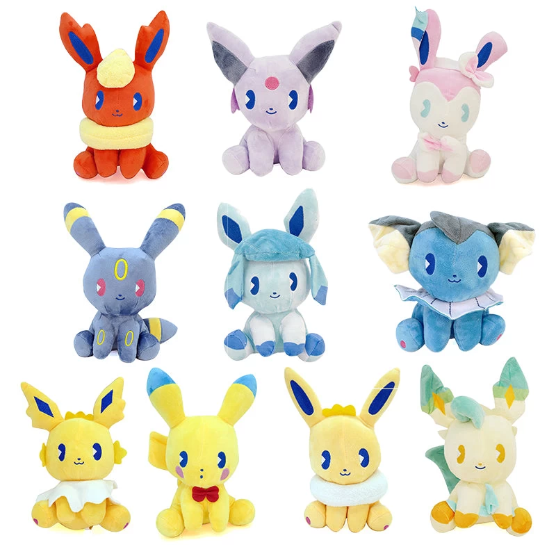 Plüschfiguren-Set Mini Pokémons, 10 Stück - Vaporeon Leafeon Umbreon Flareon Jolteon Glaceon Espeon Eevee Sylveon 1 Plüschfiguren-Set Mini Pokémons, 10 Stück - Vaporeon Leafeon Umbreon Flareon Jolteon Glaceon Espeon Eevee Sylveon