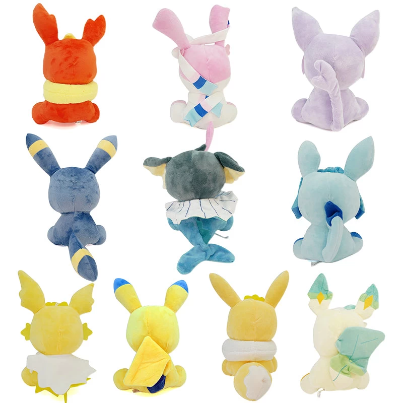 Plüschfiguren-Set Mini Pokémons, 10 Stück - Vaporeon Leafeon Umbreon Flareon Jolteon Glaceon Espeon Eevee Sylveon 2 Plüschfiguren-Set Mini Pokémons, 10 Stück - Vaporeon Leafeon Umbreon Flareon Jolteon Glaceon Espeon Eevee Sylveon - Image 2