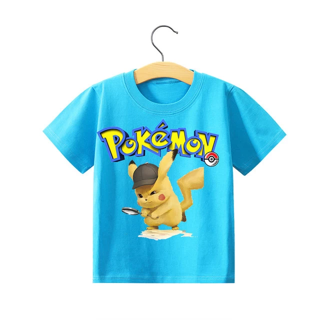 Pokemon Kinder Pikachu T-Shirt Für Den Sommer Viele Motive 2 Pokemon Kinder Pikachu T-Shirt Für Den Sommer Viele Motive - Image 2
