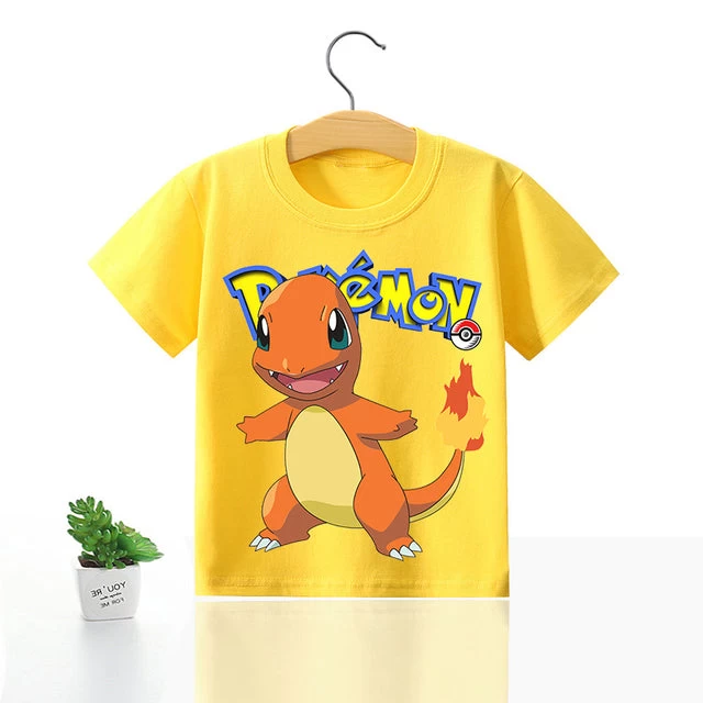 Pokemon Kinder Pikachu T-Shirt Für Den Sommer Viele Motive 18 Pokemon Kinder Pikachu T-Shirt Für Den Sommer Viele Motive - Image 18