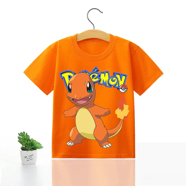 Pokemon Kinder Pikachu T-Shirt Für Den Sommer Viele Motive 15 Pokemon Kinder Pikachu T-Shirt Für Den Sommer Viele Motive - Image 15