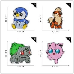 16 Stk. Pokémon Stoff-Patches Zum Aufnähen -Pokémon Spielzeug Geschäft product image 1984780574