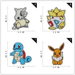 16 Stk. Pokémon Stoff-Patches Zum Aufnähen -Pokémon Spielzeug Geschäft product image 1984780575