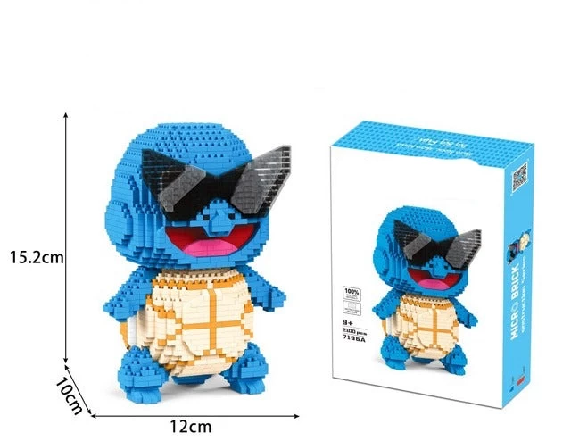 Pokémon Squirtle Schiggy Bausteine Figur (ca. 2100 Bausteine) 2 Pokémon Squirtle Schiggy Bausteine Figur (ca. 2100 Bausteine) - Image 2