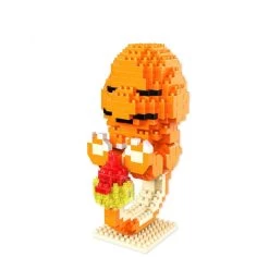 Pokémon Glumanda Charmander Nanoblock Baustein Figur, 609 Teile