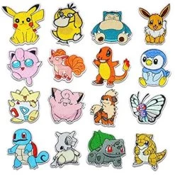 16 Stk. Pokémon Stoff-Patches Zum Aufnähen