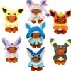 Eevee Plüsch Mit Poncho - Umbreon, Espeon, Jolteon, Vaporeon, Sylveon, Flareon (ca. 20cm)