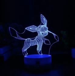 Eevee / Evoli 3D LED Lampe (9 Motive) Nachtlicht, Tischlampe -Pokémon Spielzeug Geschäft product image 634087565