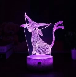 Eevee / Evoli 3D LED Lampe (9 Motive) Nachtlicht, Tischlampe -Pokémon Spielzeug Geschäft product image 634087569