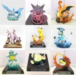Pokemon Sammel Figuren - (Pikachu Articuno Gengar Charizard Mewtwo Lucario Squirtle Cyndaquil Snorlax)